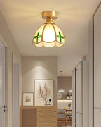 Plafonnier en verre teinté style Tiffany Civelle | Fioriscas
