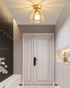 Plafonnier en verre teinté style Tiffany Civelle | Fioriscas