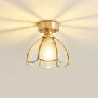 Plafonnier en verre teinté style Tiffany Civelle | Fioriscas