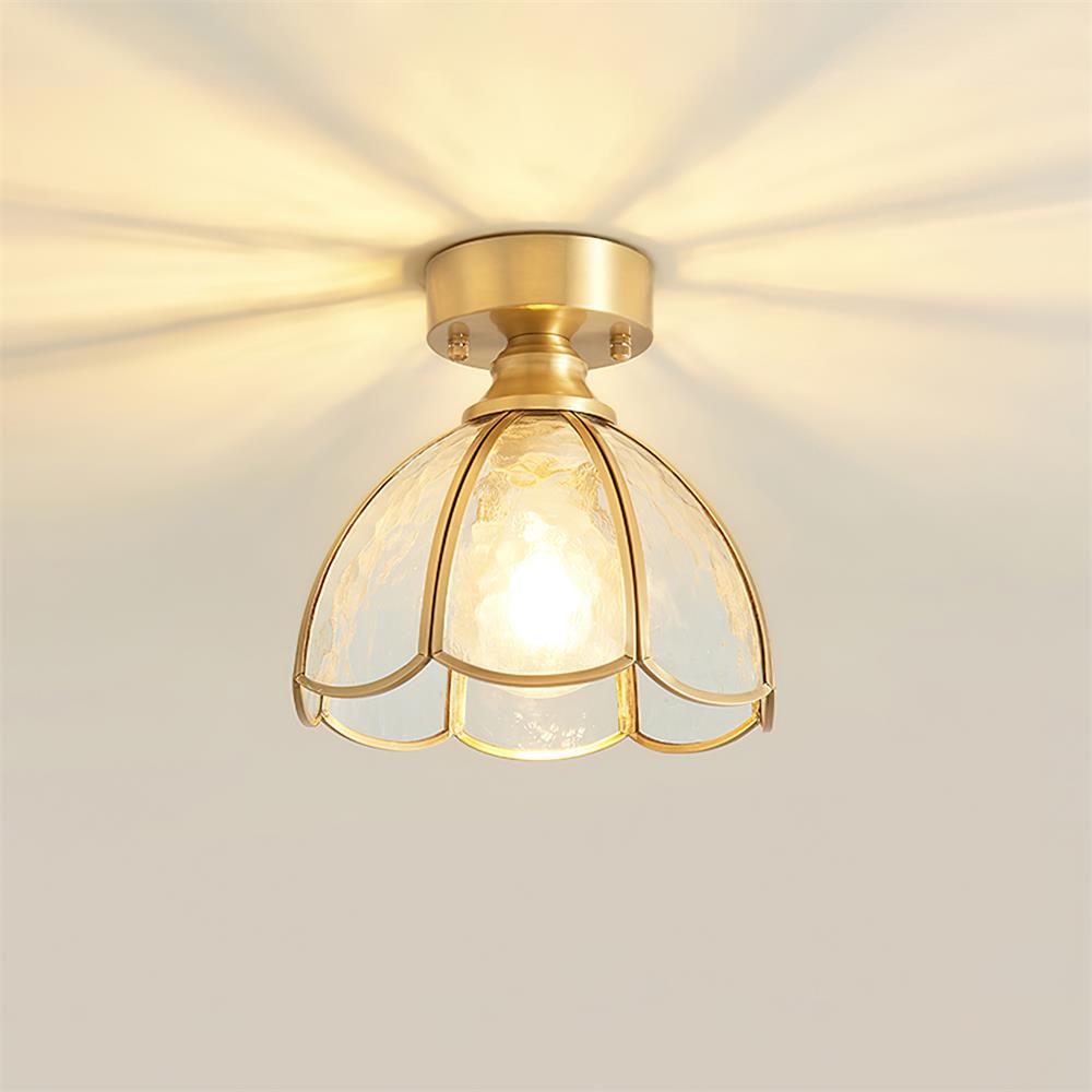 Plafonnier en verre teinté style Tiffany Civelle | Fioriscas