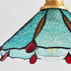 Plafonnier en verre teinté style Tiffany Civelle | Fioriscas