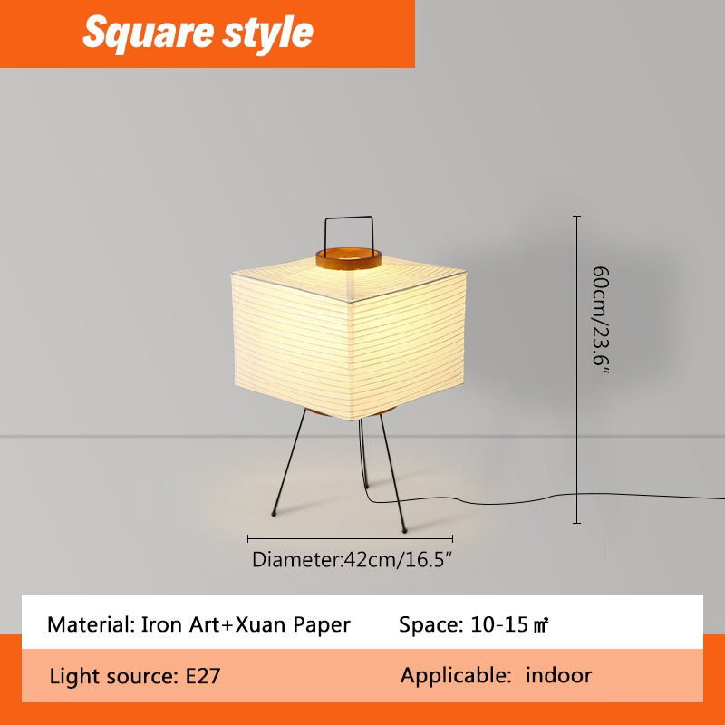 Whisper Silk Rice Paper Floor And Table Lamp With Gentle Glow
