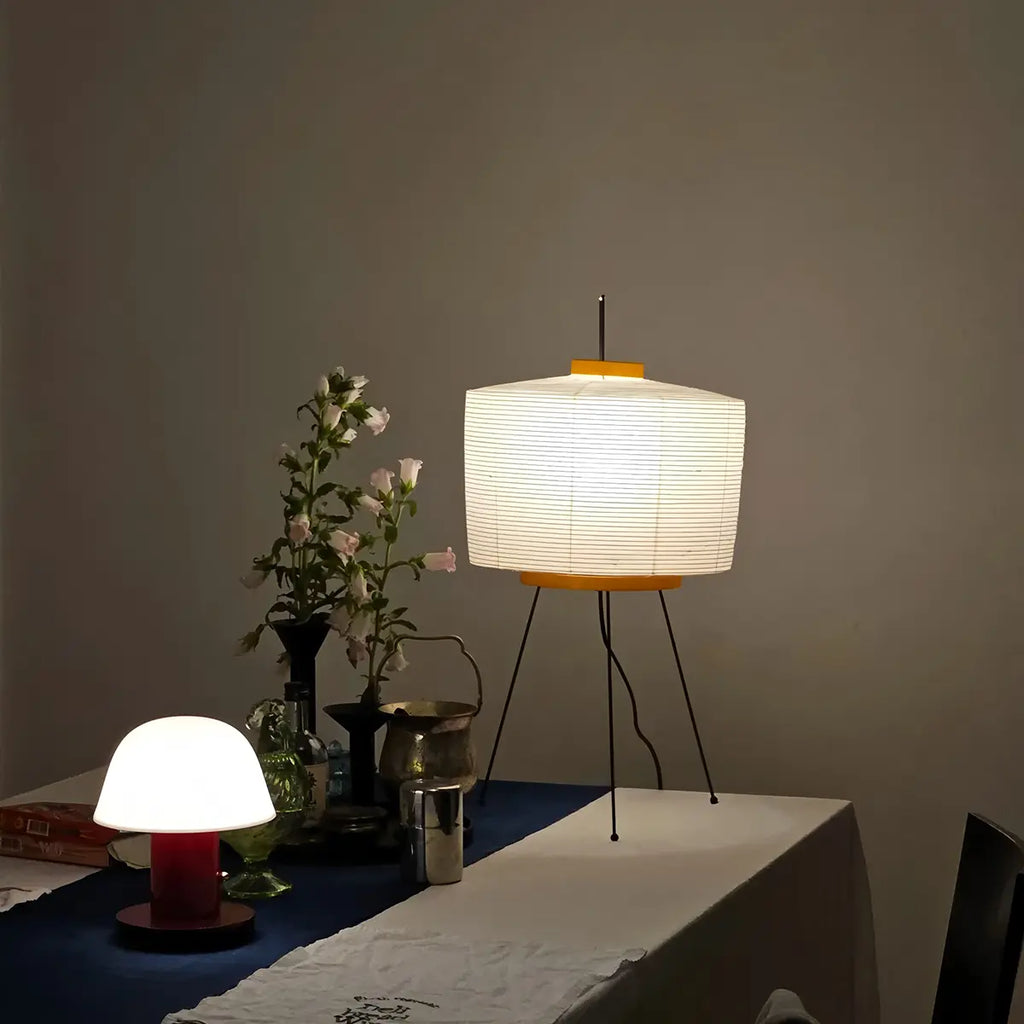 Whisper Silk Rice Paper Floor And Table Lamp With Gentle Glow