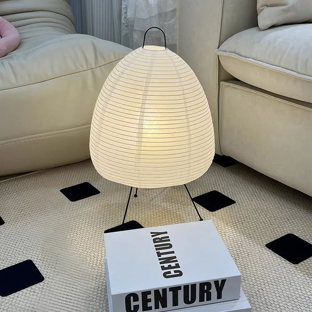 Whisper Silk Rice Paper Floor And Table Lamp With Gentle Glow
