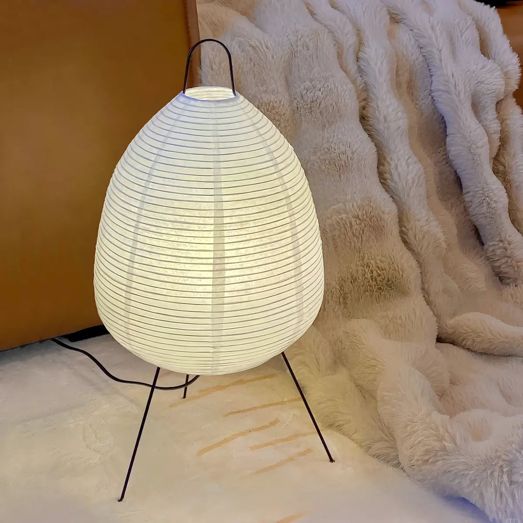 Whisper Silk Rice Paper Floor And Table Lamp With Gentle Glow