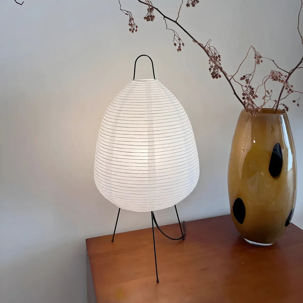 Whisper Silk Rice Paper Floor And Table Lamp With Gentle Glow
