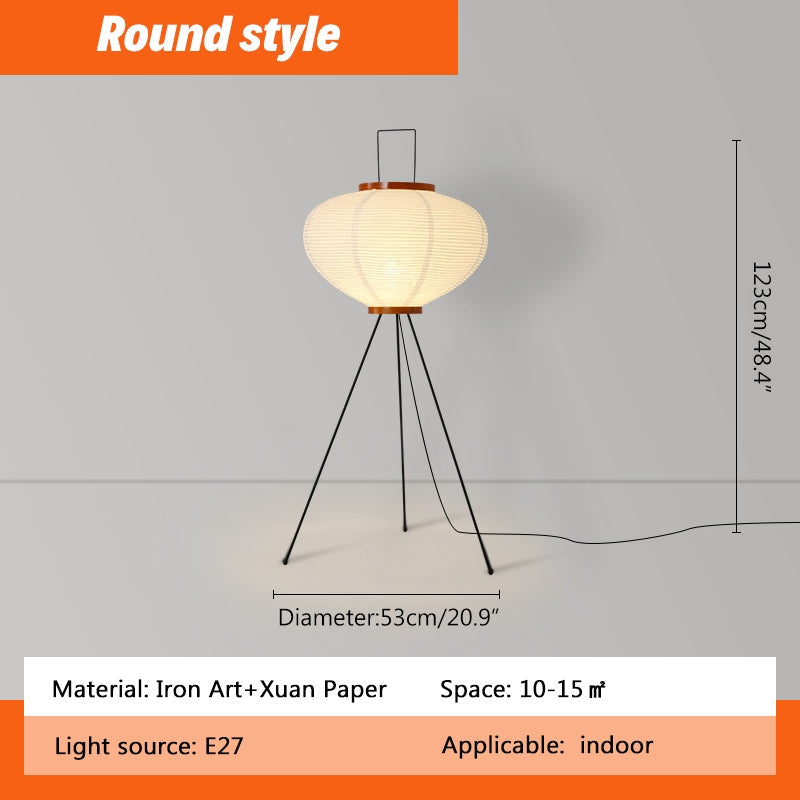Whisper Silk Rice Paper Floor And Table Lamp With Gentle Glow