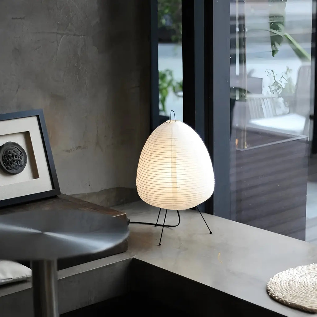 Whisper Silk Rice Paper Floor And Table Lamp With Gentle Glow