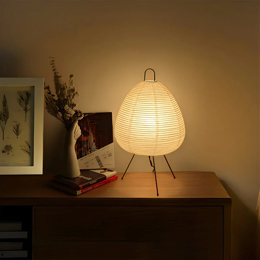 Whisper Silk Rice Paper Floor And Table Lamp With Gentle Glow