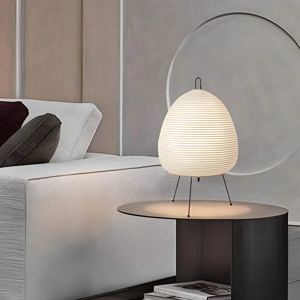 Whisper Silk Rice Paper Floor And Table Lamp With Gentle Glow