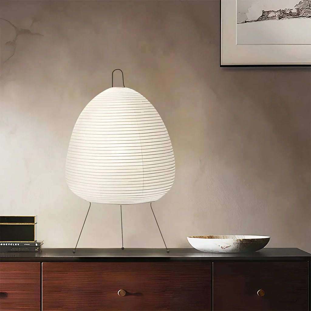 Whisper Silk Rice Paper Floor And Table Lamp With Gentle Glow
