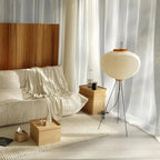 Whisper Silk Rice Paper Floor And Table Lamp With Gentle Glow