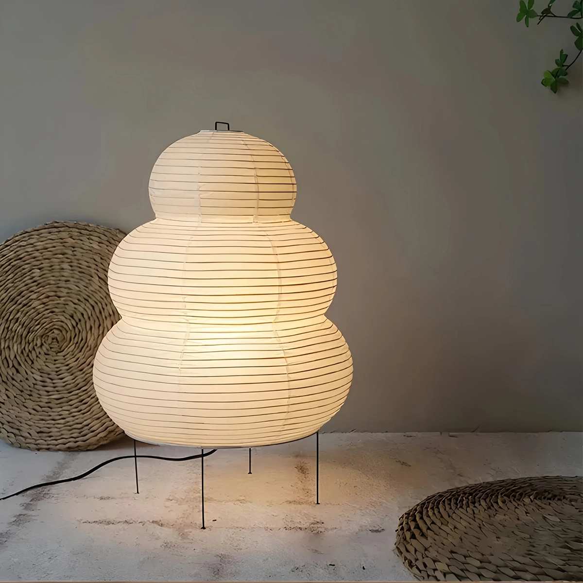Whisper Silk Rice Paper Floor And Table Lamp With Gentle Glow