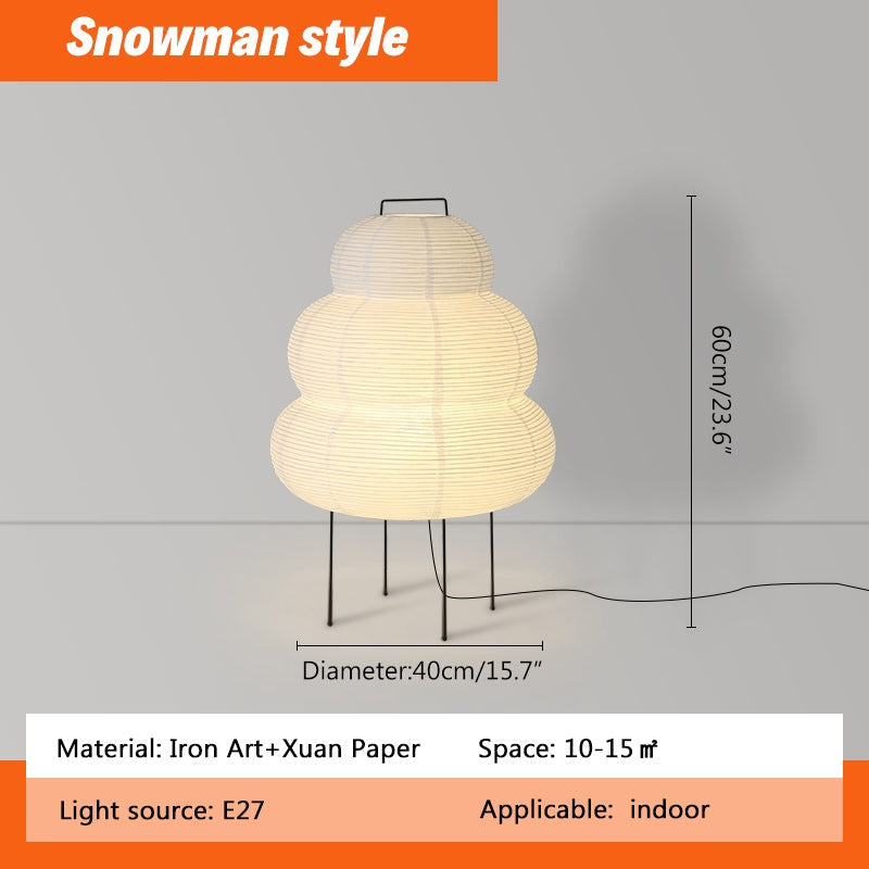 Whisper Silk Rice Paper Floor And Table Lamp With Gentle Glow