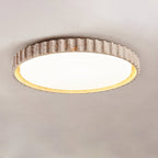 Ornorus geribbelde ring travertijn plafondlamp | Fioriscas
