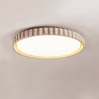 Ornorus geribbelde ring travertijn plafondlamp | Fioriscas