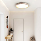 Ornorus geribbelde ring travertijn plafondlamp | Fioriscas