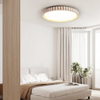 Ornorus geribbelde ring travertijn plafondlamp | Fioriscas