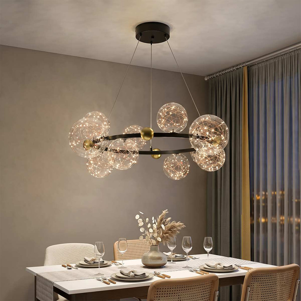 Lampadario Aurora Lumenveil per interni moderni di lusso