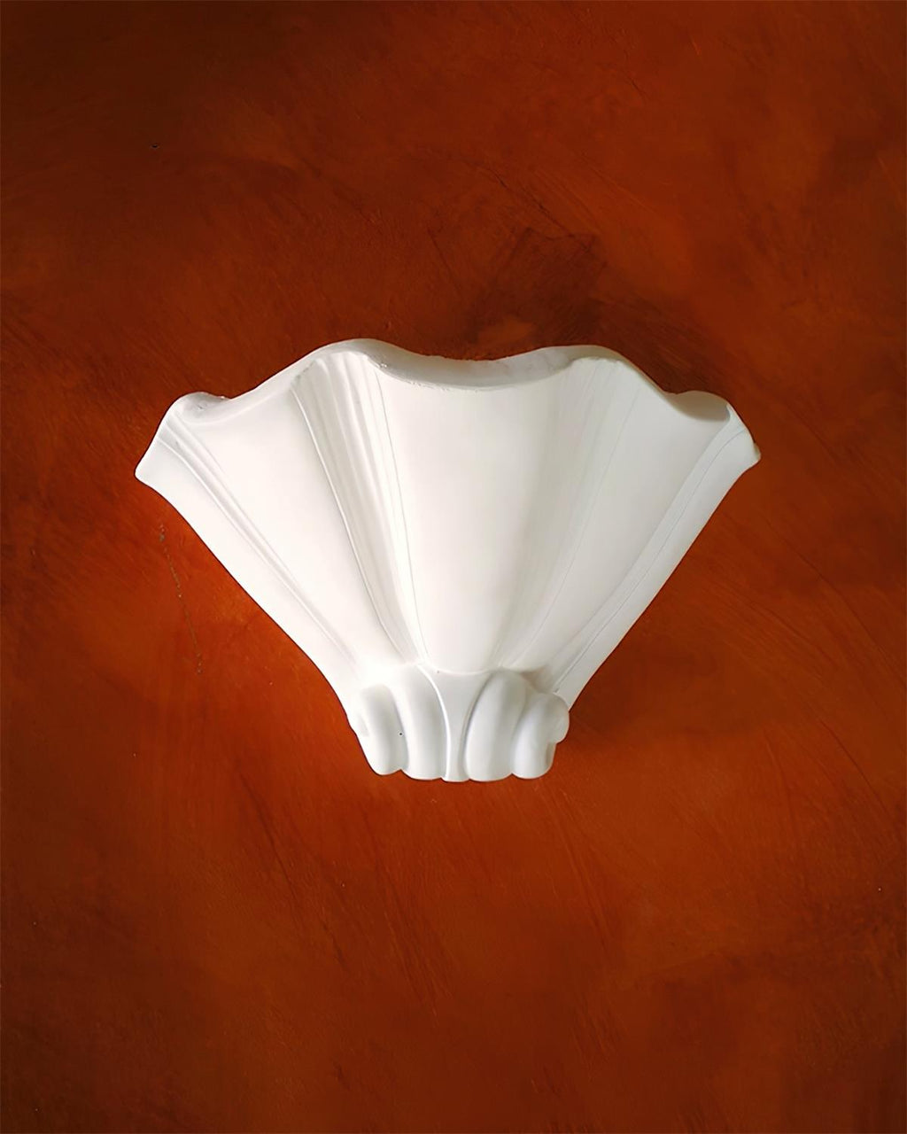 Ysola White Plaster Shell Wall Lamp | Fioriscas