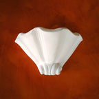 Ysola White Plaster Shell Wall Lamp | Fioriscas