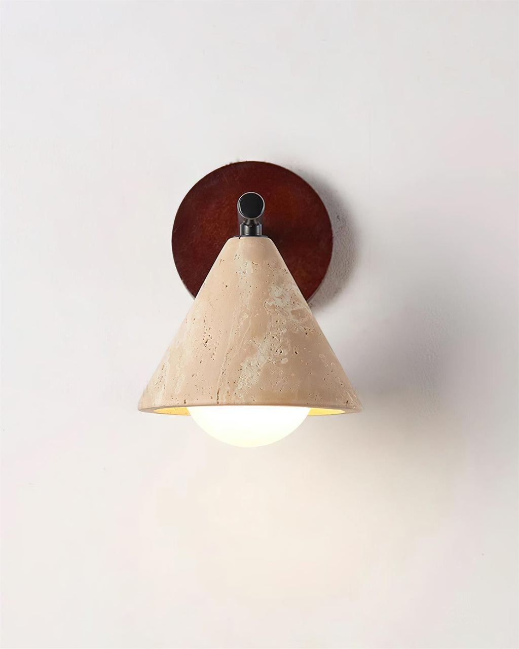 Riita nástěnná lampa trojúhelníkový kuželovitý travertin | Fioriscas