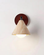 Riita nástěnná lampa trojúhelníkový kuželovitý travertin | Fioriscas
