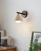 Riita nástěnná lampa trojúhelníkový kuželovitý travertin | Fioriscas