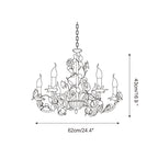 Evelisse vintage bílý lustr | Fioriscas