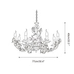 Evelisse vintage bílý lustr | Fioriscas