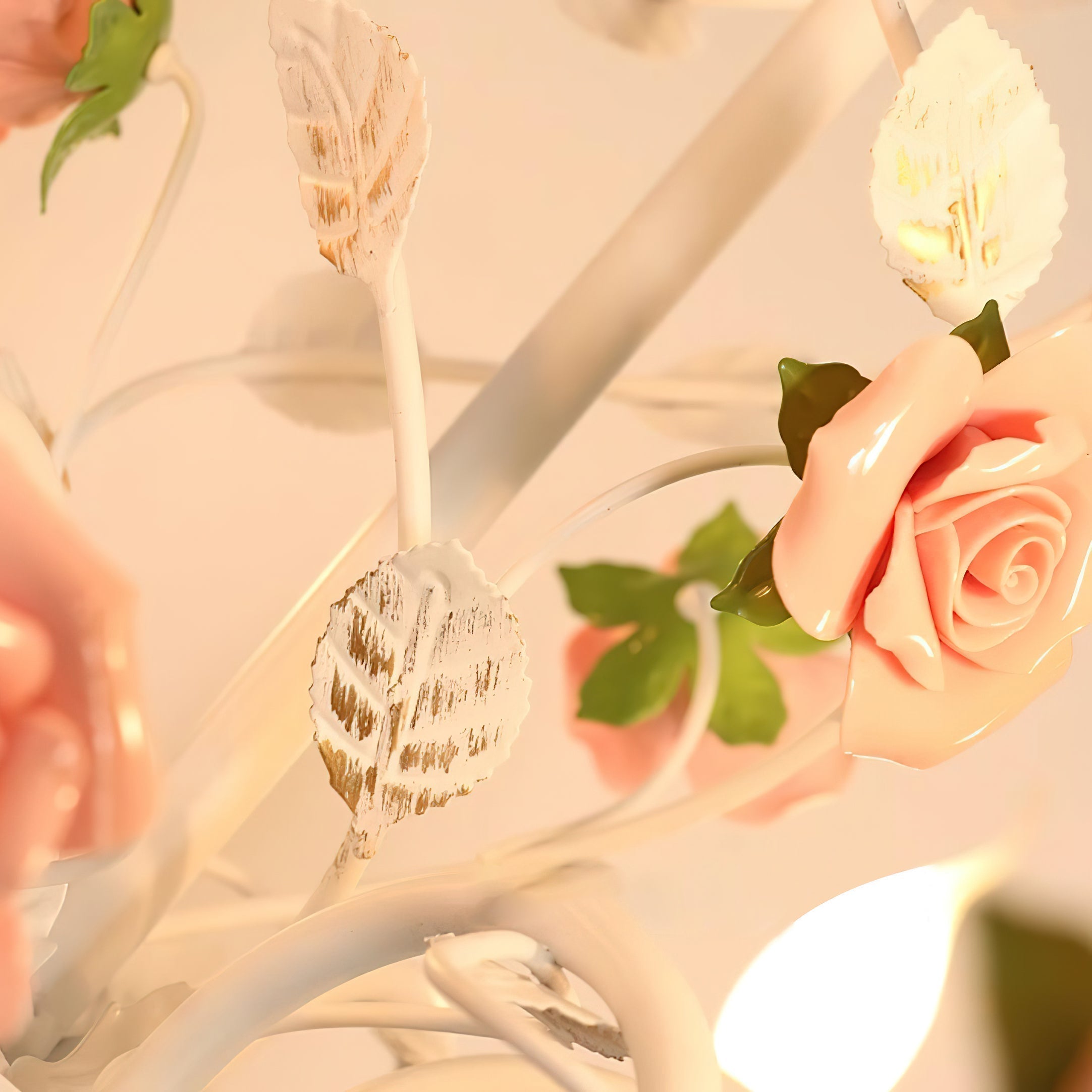 Evelisse vintage bílý lustr | Fioriscas