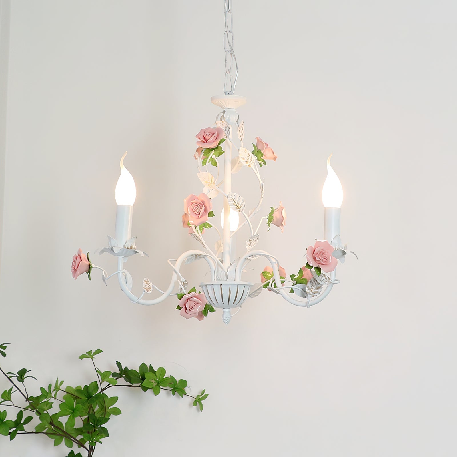 Evelisse vintage bílý lustr | Fioriscas