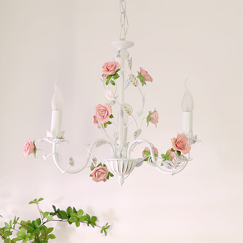 Evelisse vintage bílý lustr | Fioriscas