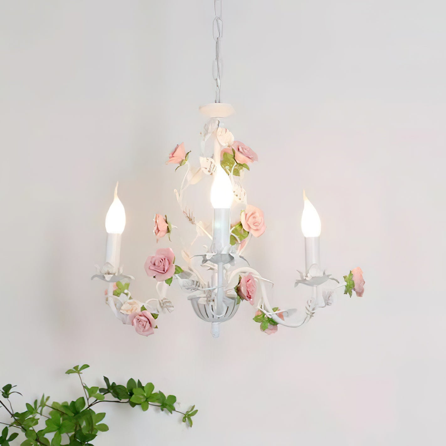 Evelisse vintage bílý lustr | Fioriscas