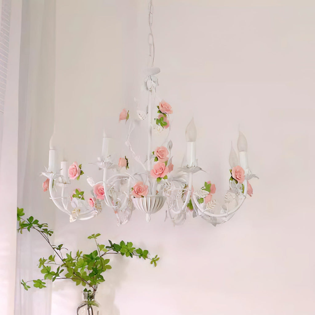 Evelisse vintage bílý lustr | Fioriscas