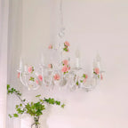 Evelisse vintage bílý lustr | Fioriscas