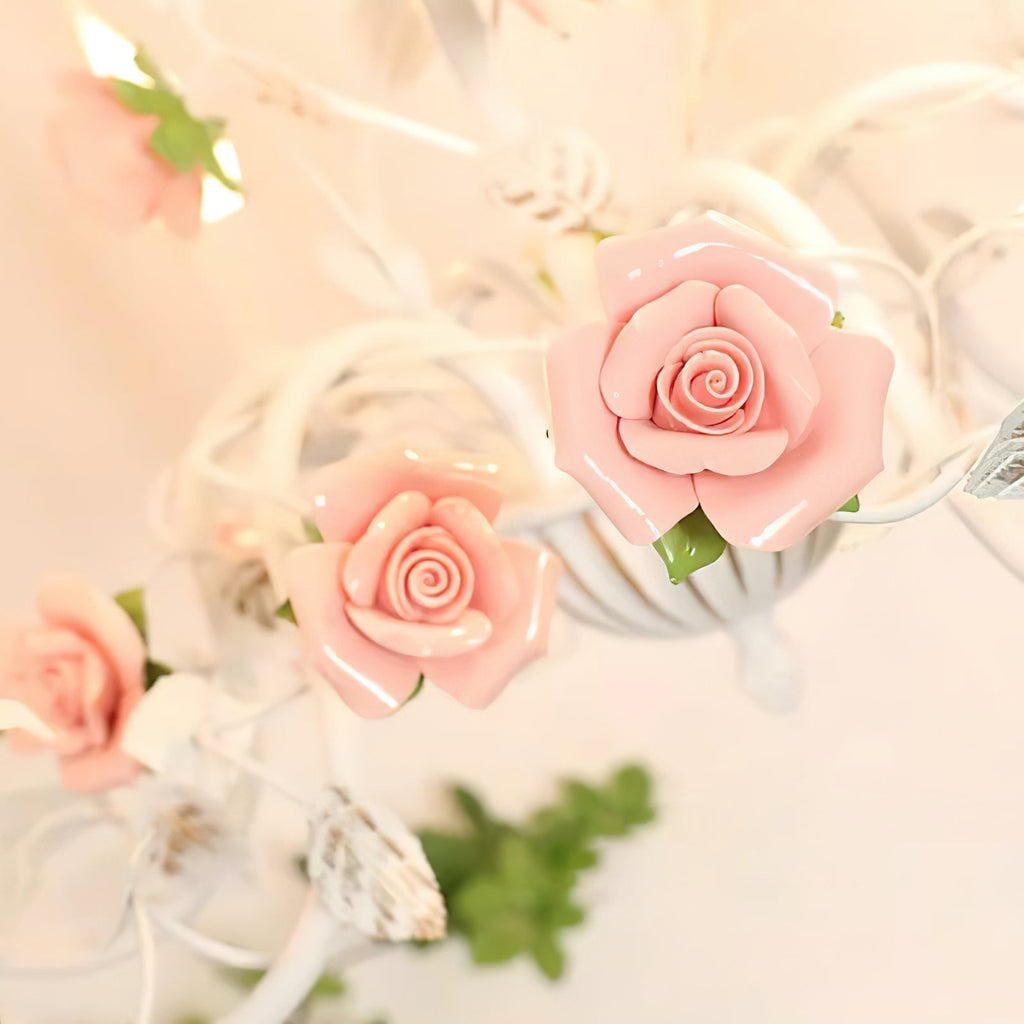 Evelisse vintage bílý lustr | Fioriscas
