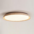 Halo Round Travertine Ceiling Light - Neutralighting