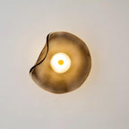 Lunara Bernsteinfarbenes Glas-Wandlicht | Fioriscas