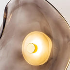 Lunara Bernsteinfarbenes Glas-Wandlicht | Fioriscas