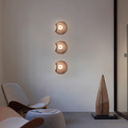 Lunara Bernsteinfarbenes Glas-Wandlicht | Fioriscas