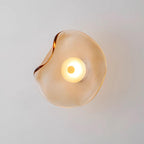 Lunara Bernsteinfarbenes Glas-Wandlicht | Fioriscas