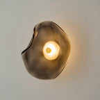 Lunara Bernsteinfarbenes Glas-Wandlicht | Fioriscas
