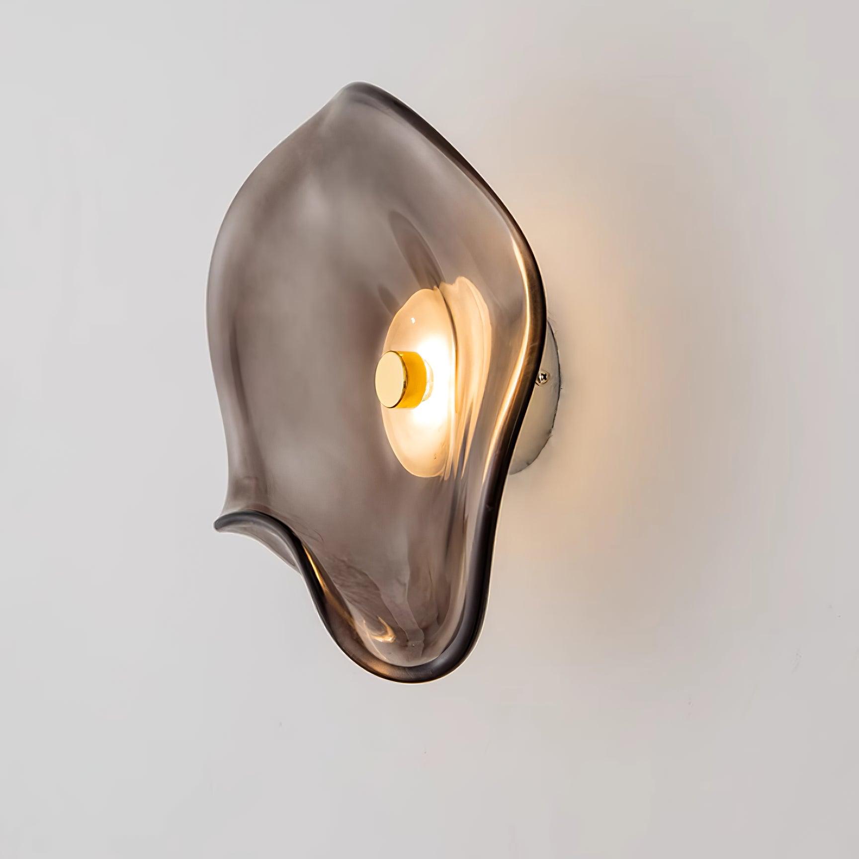 Lunara Bernsteinfarbenes Glas-Wandlicht | Fioriscas