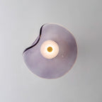 Lunara Bernsteinfarbenes Glas-Wandlicht | Fioriscas
