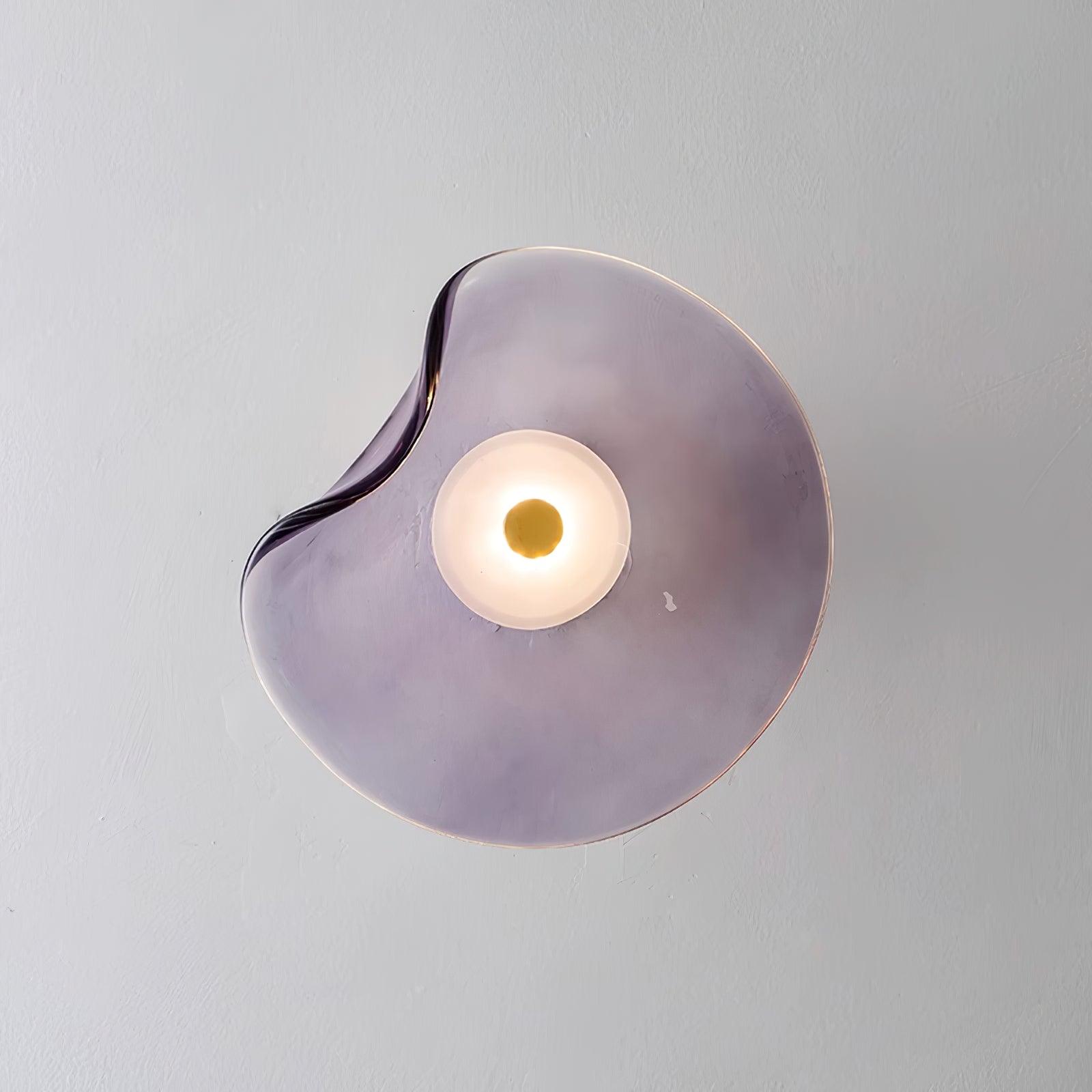 Lunara Bernsteinfarbenes Glas-Wandlicht | Fioriscas