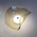 Lunara Bernsteinfarbenes Glas-Wandlicht | Fioriscas
