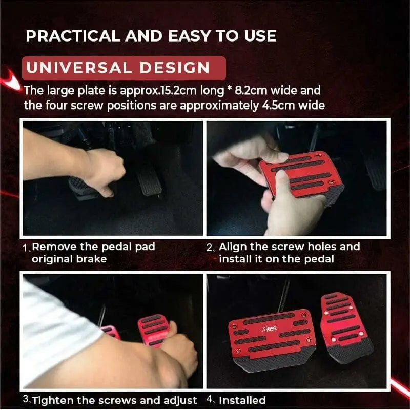 Non-slip car foot pedals – more grip & safety while driving
