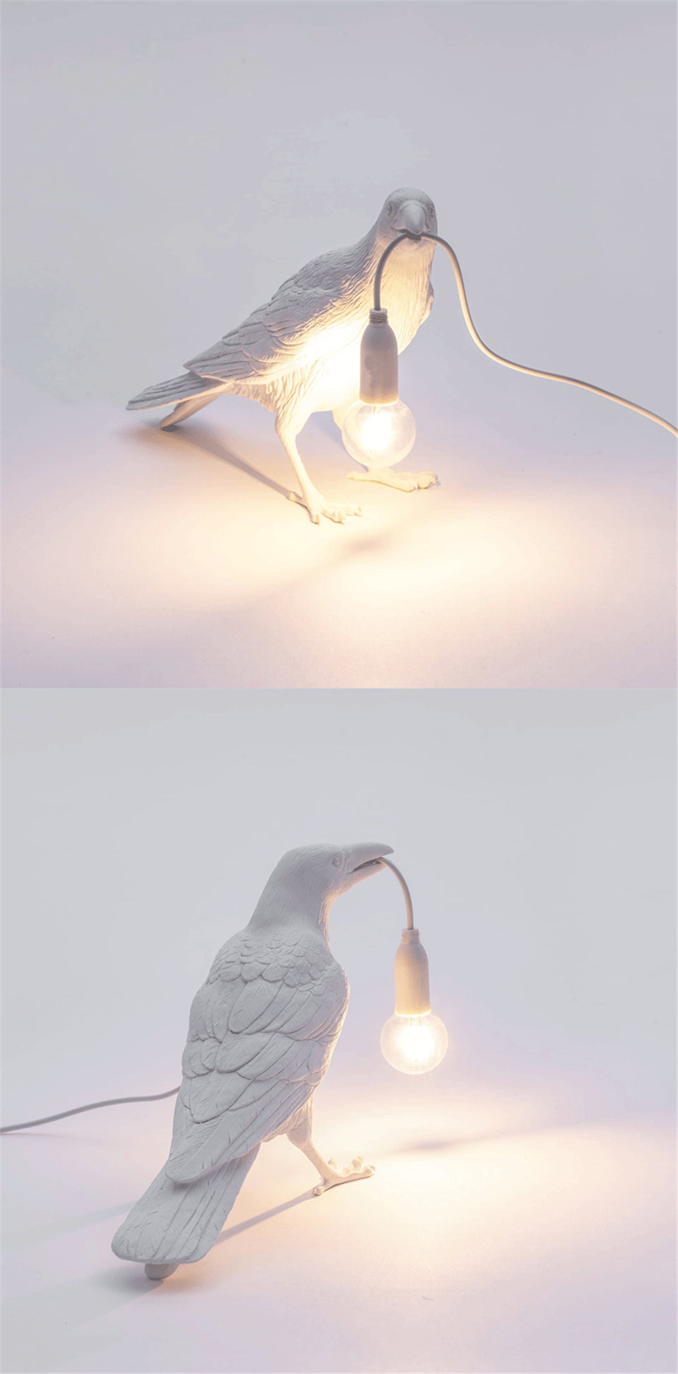 מנורת קיר בצורת ציפור עם תאורת LED לחדרי שינה ולעיצוב בית אלגנטי | Fioriscas