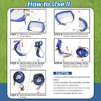 PlayMax Foldable Football Goal – Kids 4-in-1 Portable Soccer Net for Training & Outdoor Play